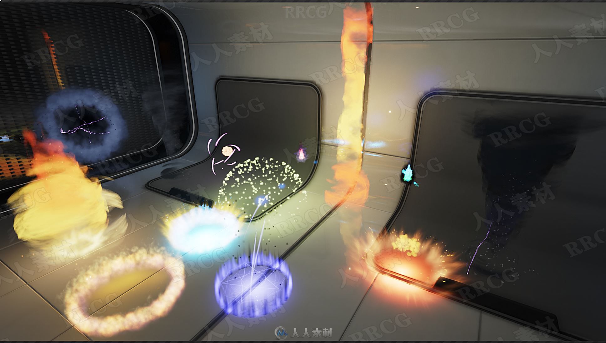 24个科幻弹跳爆炸视觉特效Unreal Engine游戏素材资源