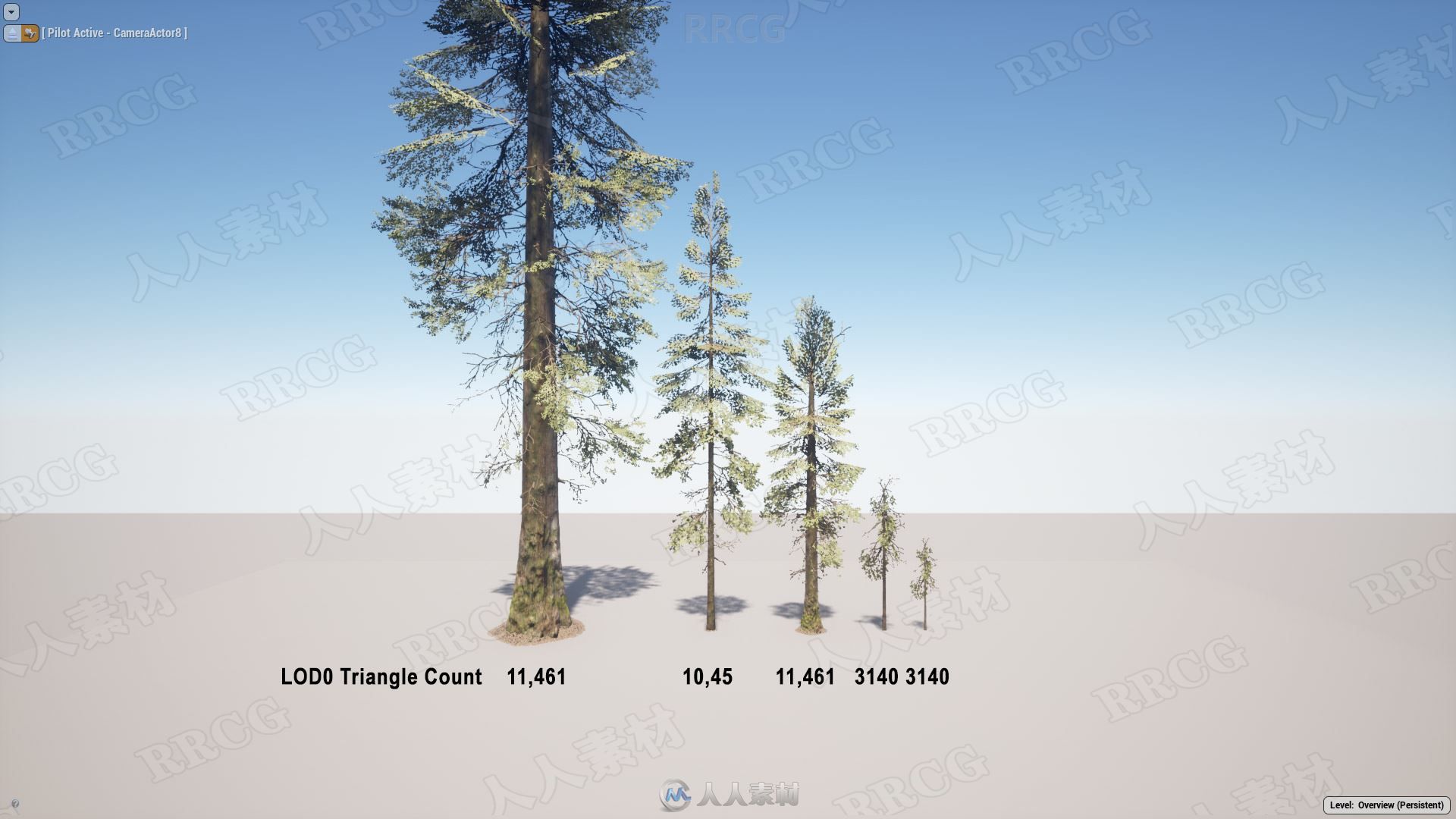 灌木森林自然景观填充场景环境Unreal Engine游戏素材资源