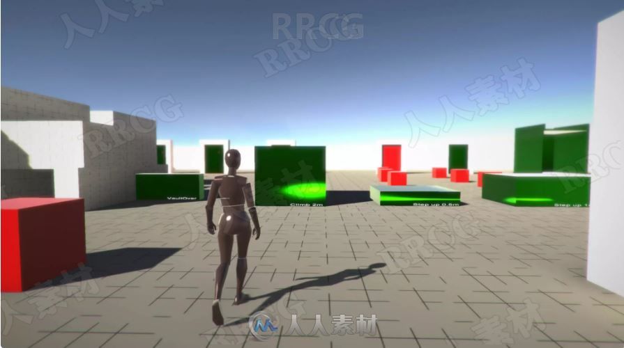 女性角色行走运动3D动画Unity游戏素材资源