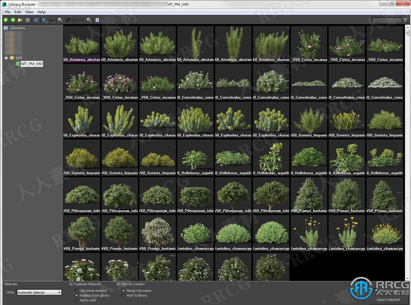 15种90组高质各类草木植物3D模型合集