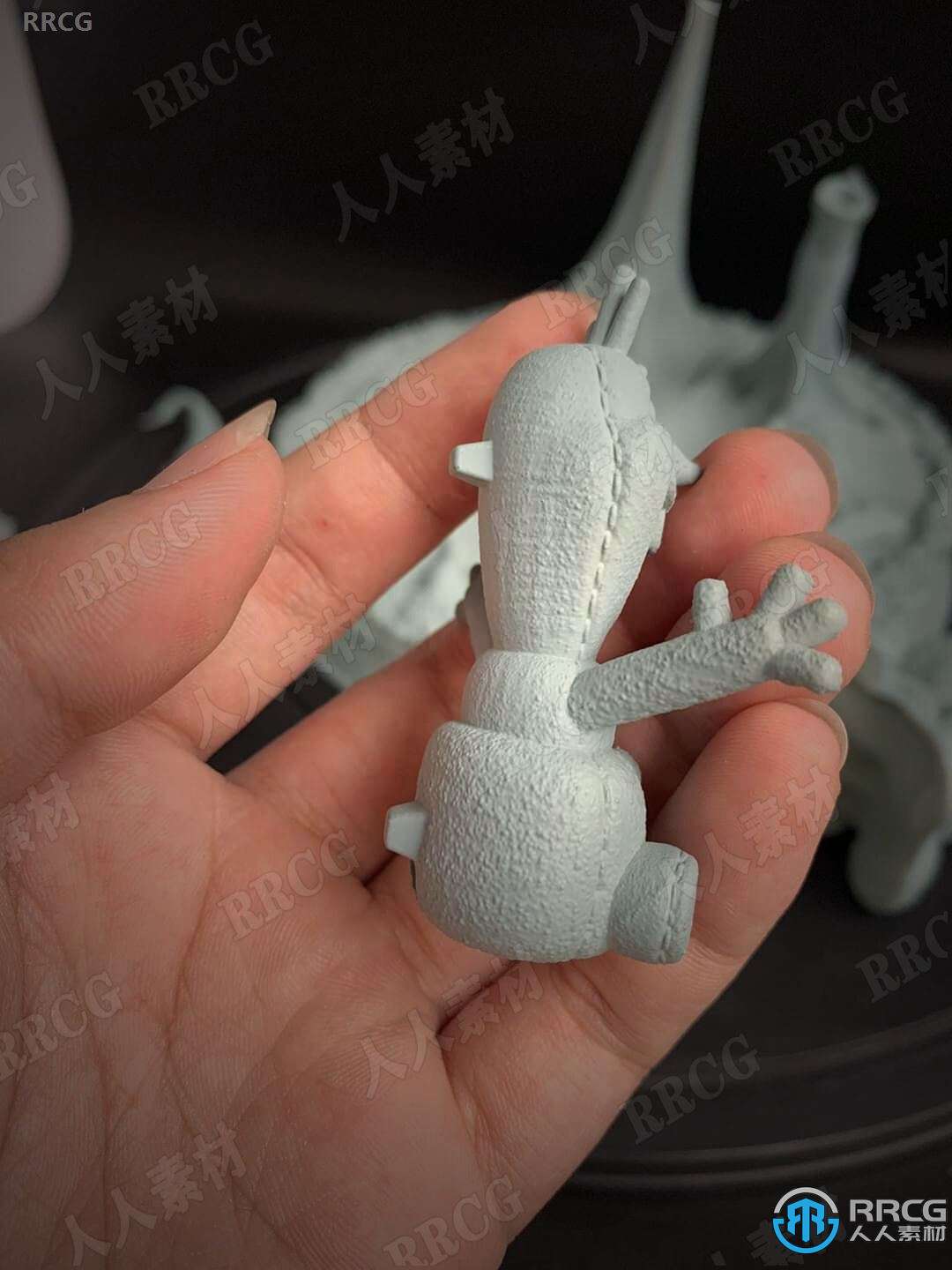 冰雪奇缘艾莎公主角色雕像3D打印模型