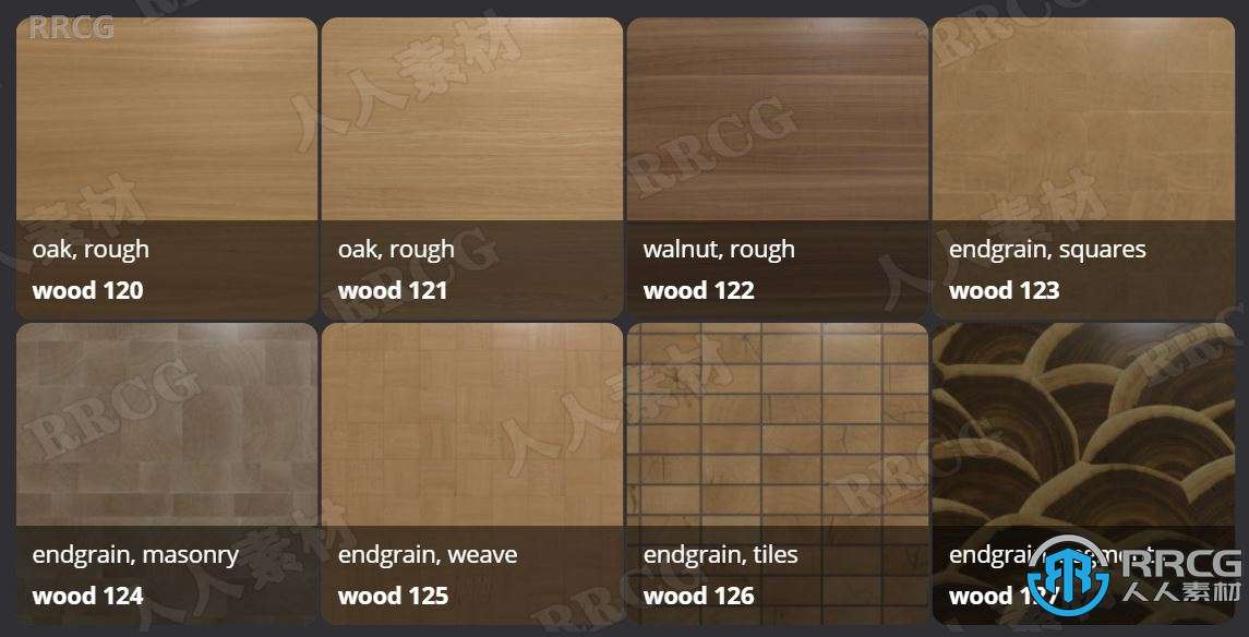 36种不同种类风格木质材质高清纹理贴图合集