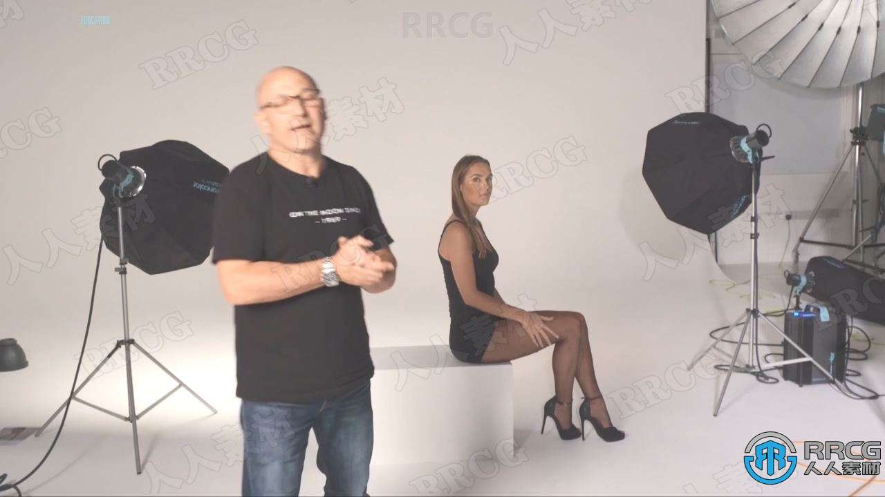 优雅而性感女性腿部拍摄照明技巧视频教程