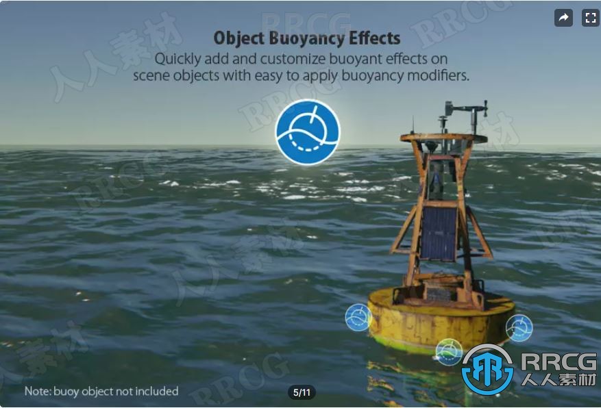交互海洋水特效系统着色器Unity游戏素材资源