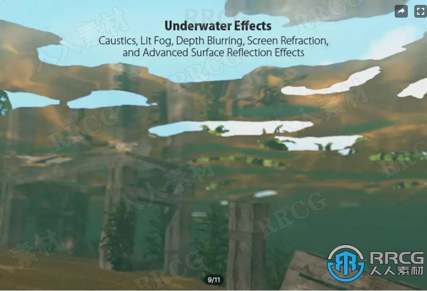 交互海洋水特效系统着色器Unity游戏素材资源