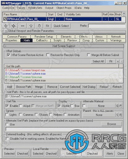 RPManager场景渲染扩展插件3dsmax插件V7.24版