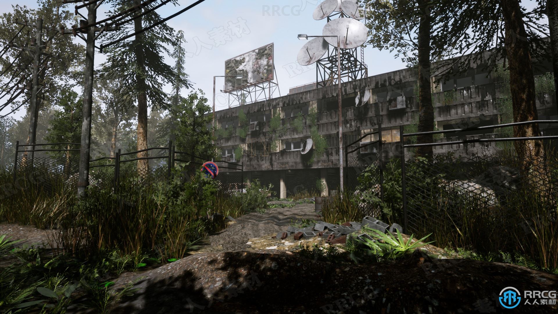 300 多个废弃城市街头环境建筑Unreal Engine游戏素材资源