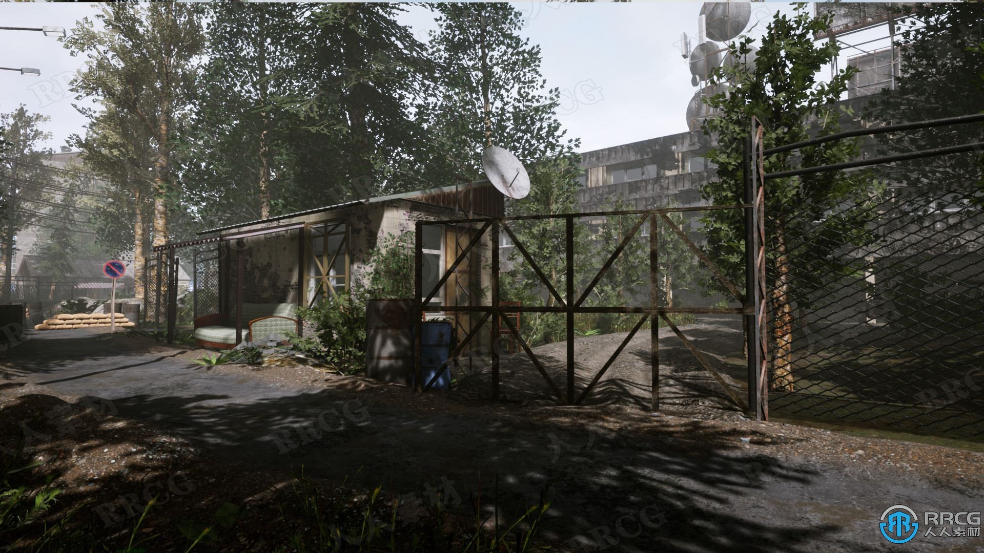 300 多个废弃城市街头环境建筑Unreal Engine游戏素材资源