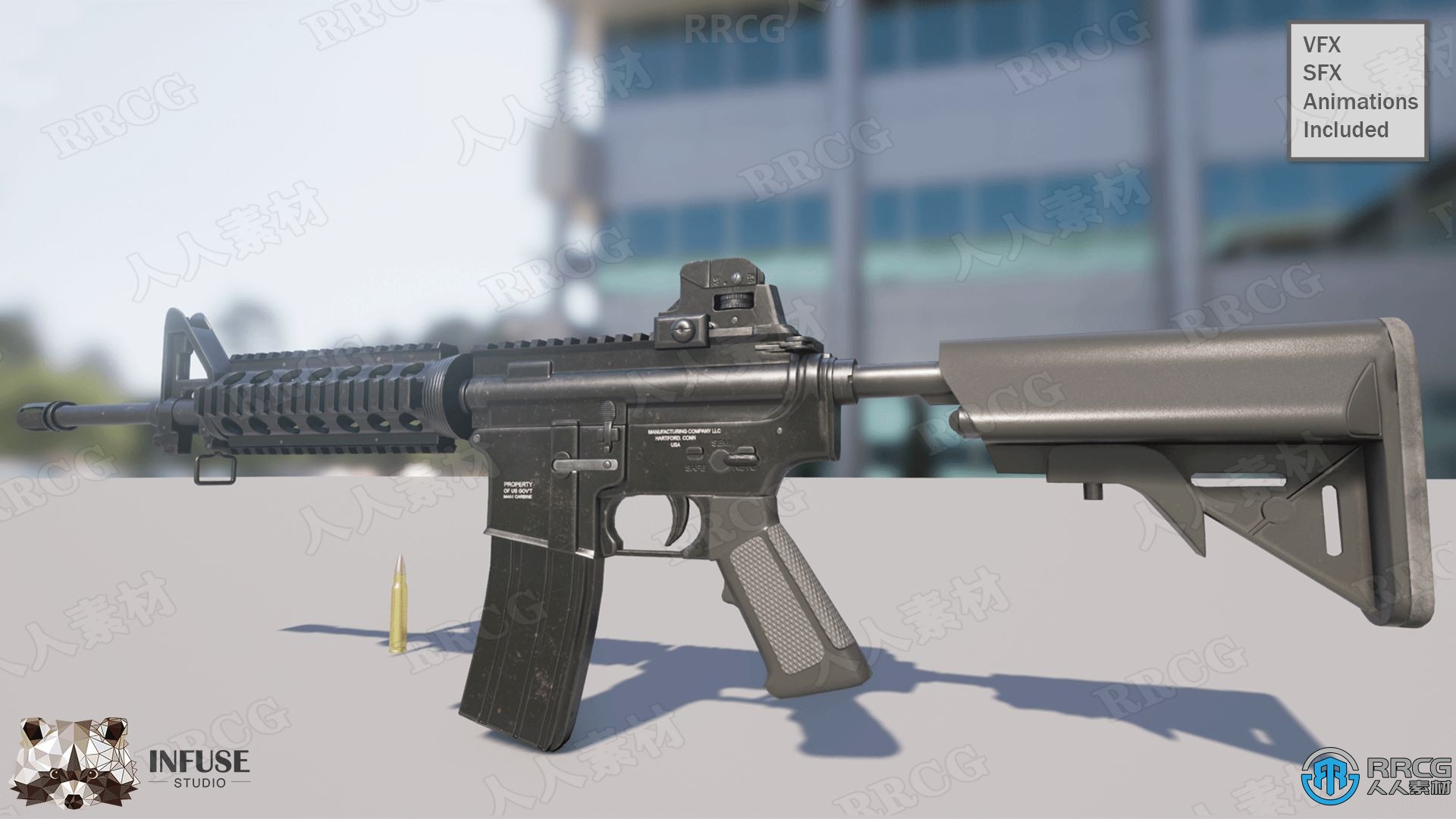 49个自定义枪械武器配备工具Unreal Engine游戏素材资源