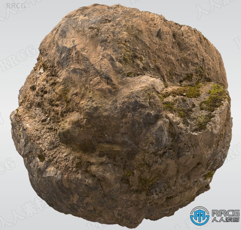 6组超逼真岩石3D模型与16K纹理贴图合集