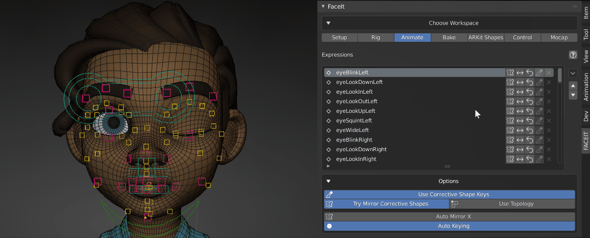 Faceit面部表情捕捉Blender插件V2.2.4版