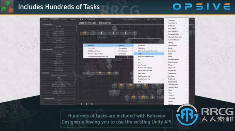 行为设计可视化脚本工具Unity游戏素材资源