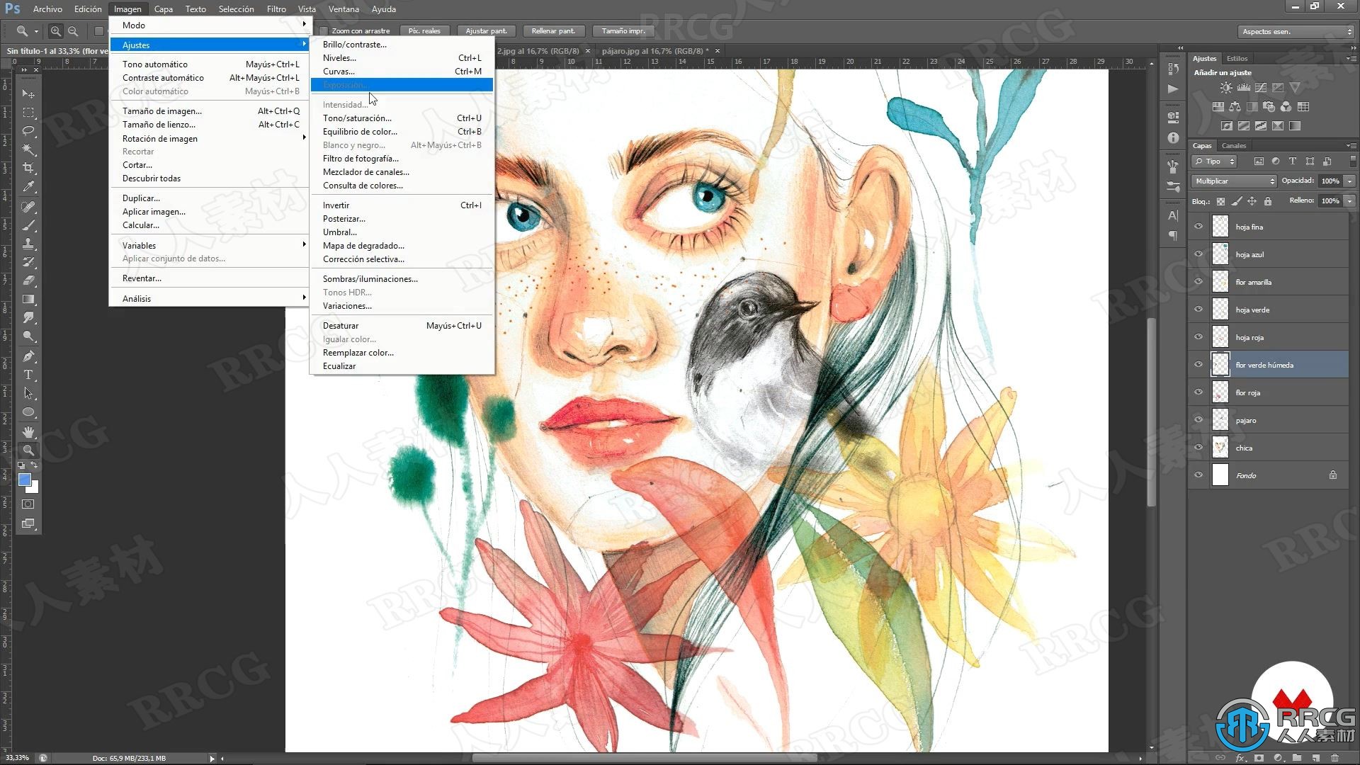 绘制水彩画插图肖像转换数字电子传统手绘实例训练视频教程