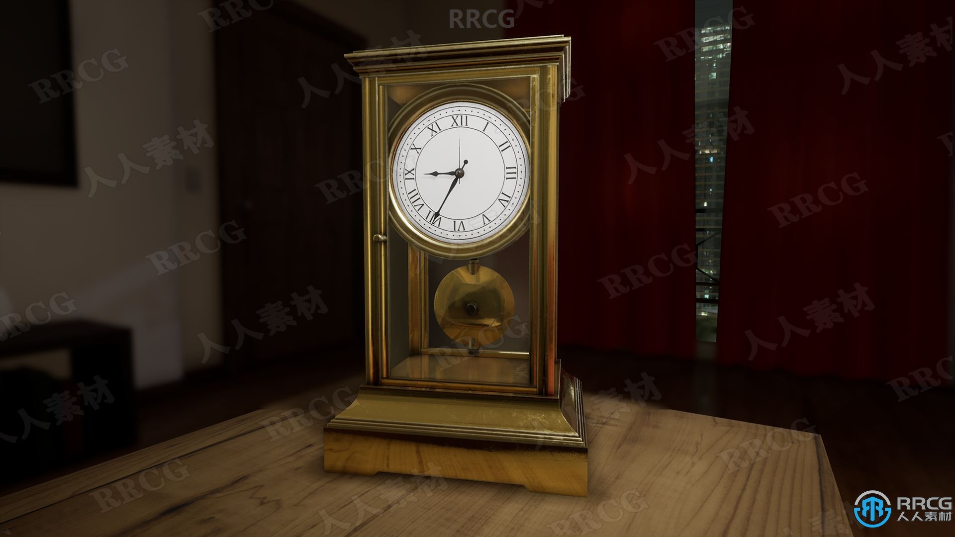 6组漂亮复古逼真时钟模型Unreal Engine游戏素材资源