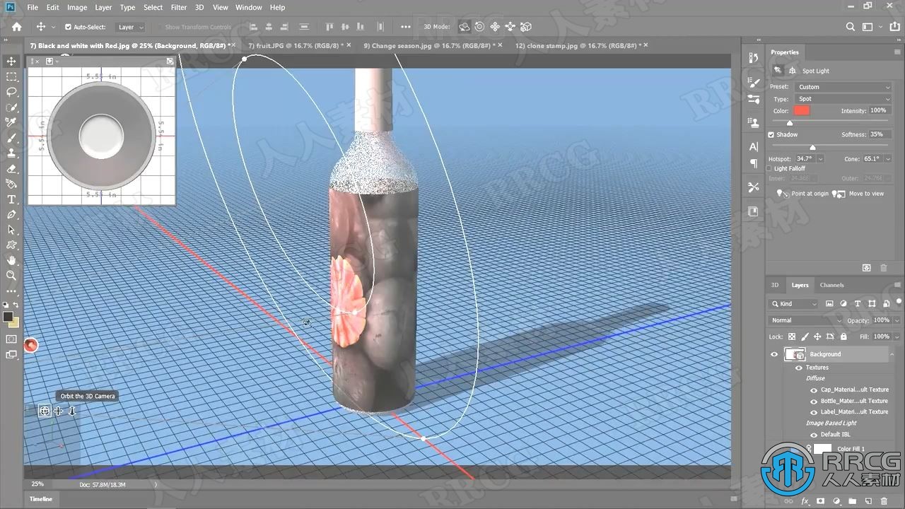 PS创建3D建模真实产品设计工作流程视频教程