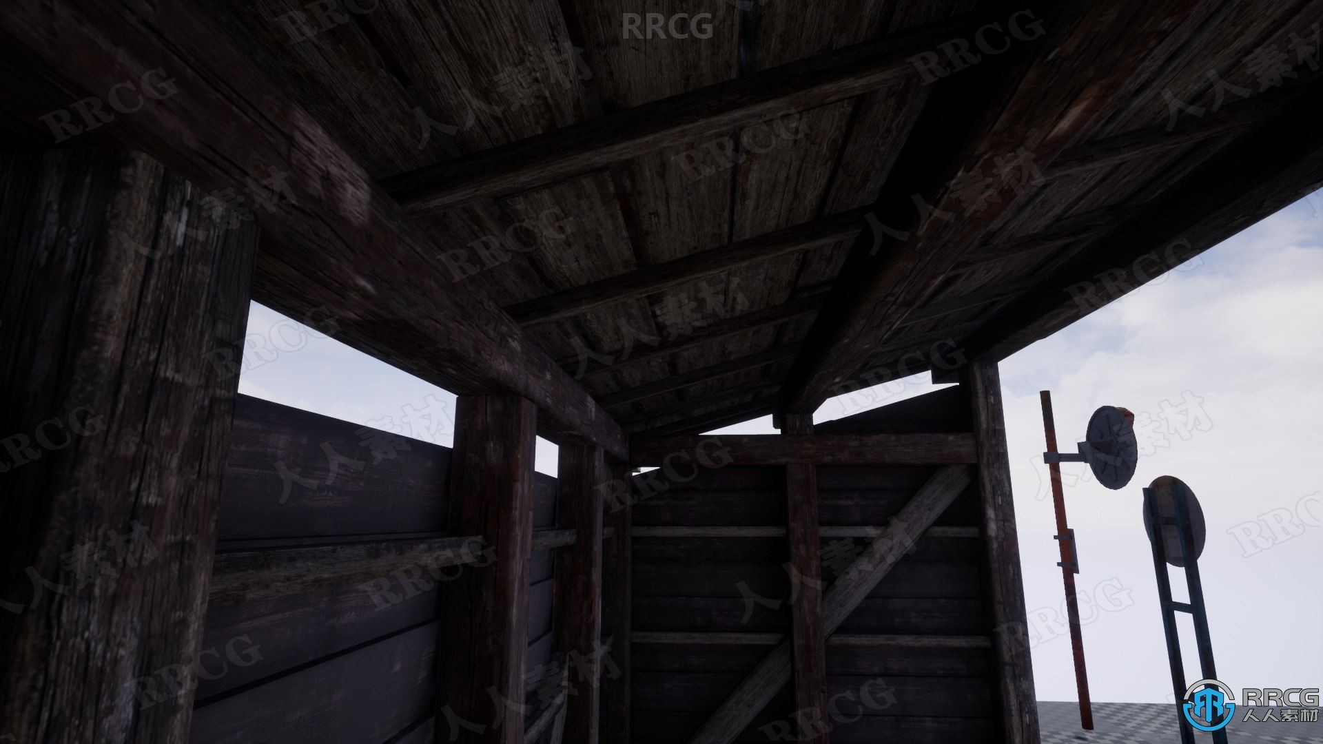 废弃日本村庄道具环境场景Unreal Engine游戏素材资源