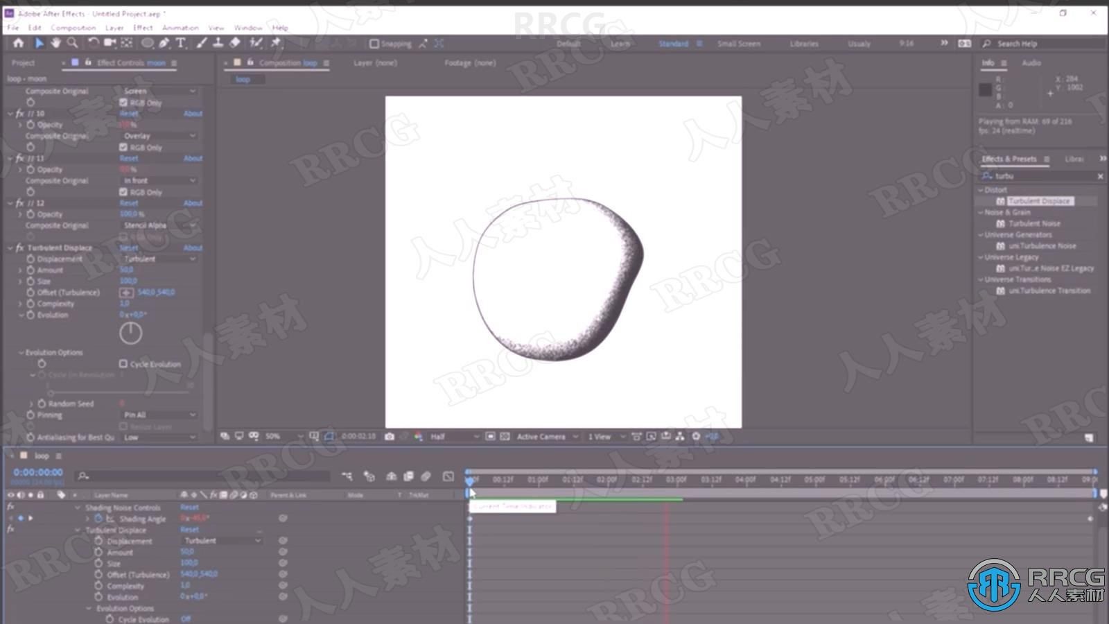 AE动态图形中制作眼睛循环动画工作流程视频教程