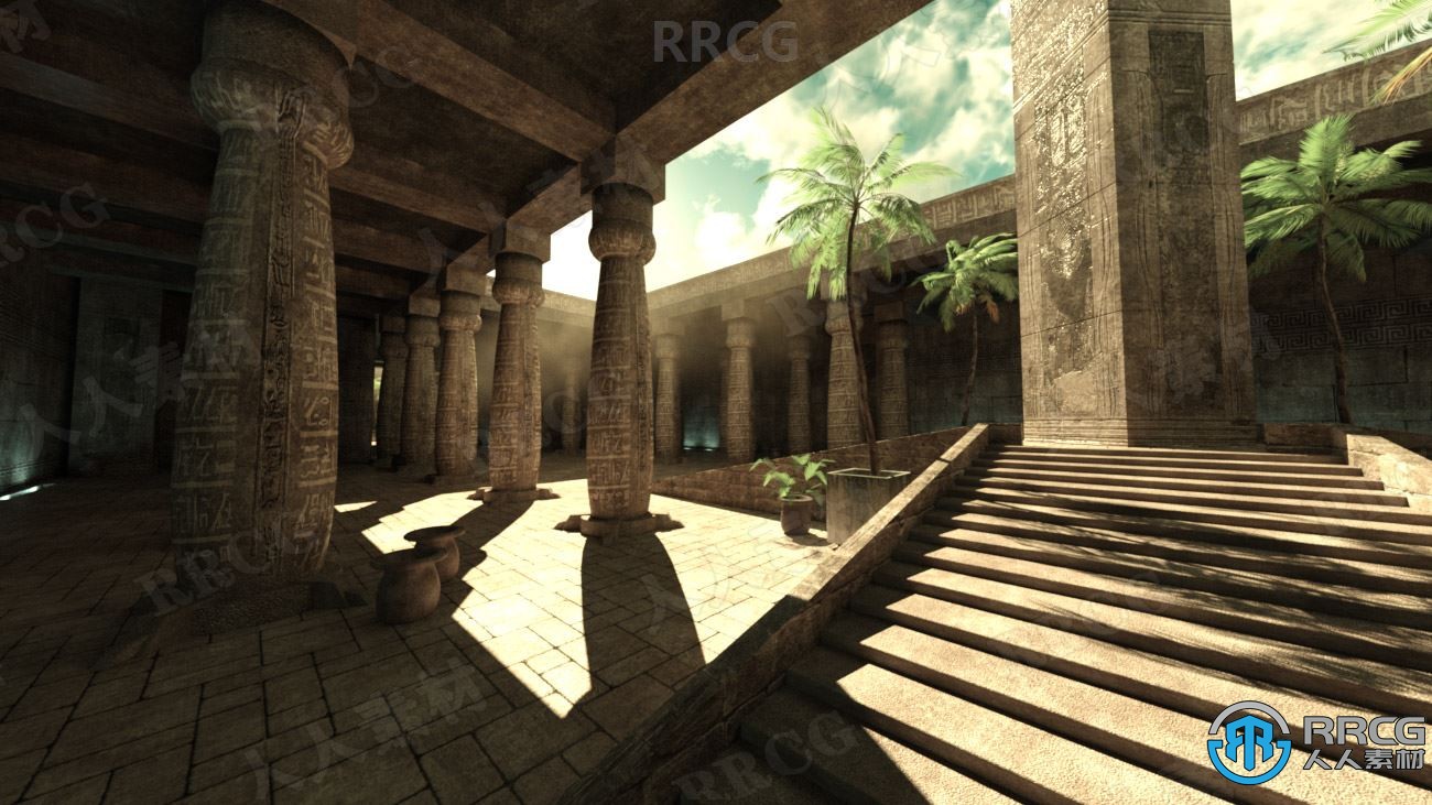 神秘科幻古代地下墓穴环境场景3D模型合集
