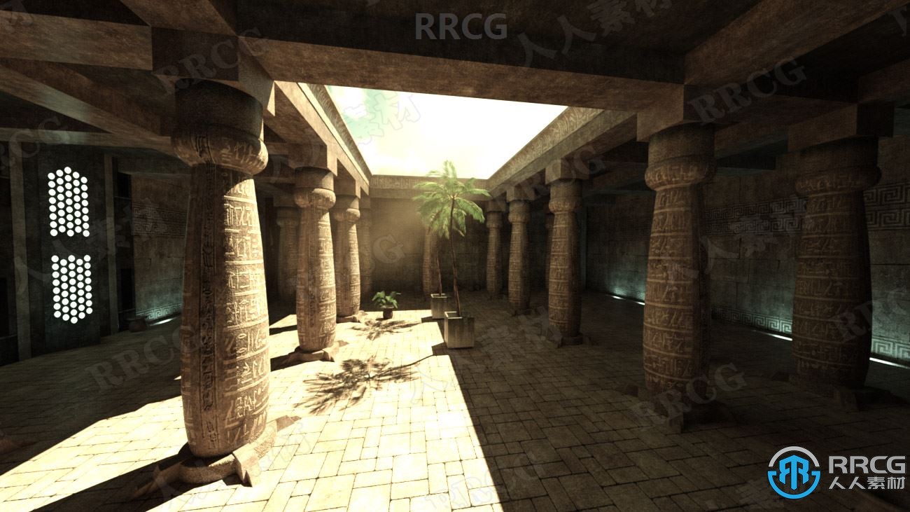 神秘科幻古代地下墓穴环境场景3D模型合集