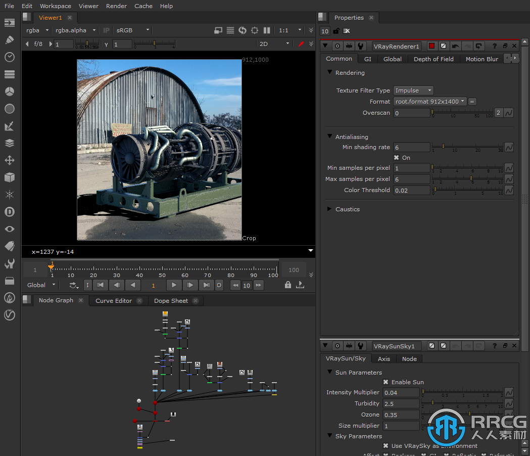 V-Ray 5渲染器Nuke 13.1v2插件V5.20.01版