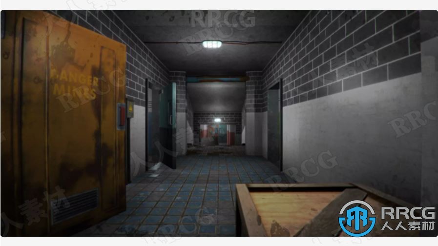 恐怖黑暗地堡工业场景3D环境Unity游戏素材资源