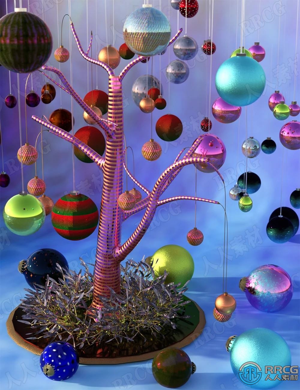 圣诞节礼物主题闪亮光泽着色器3D模型合集