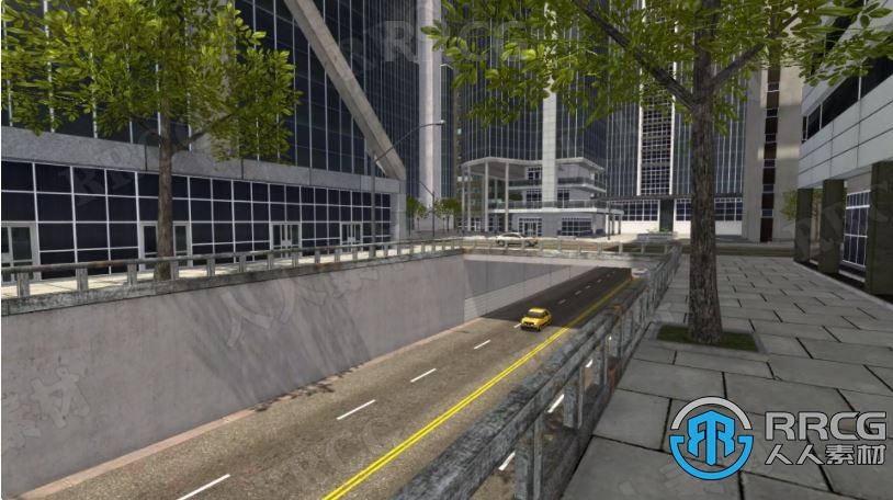 3D都市幻想城市环境Unity游戏素材资源