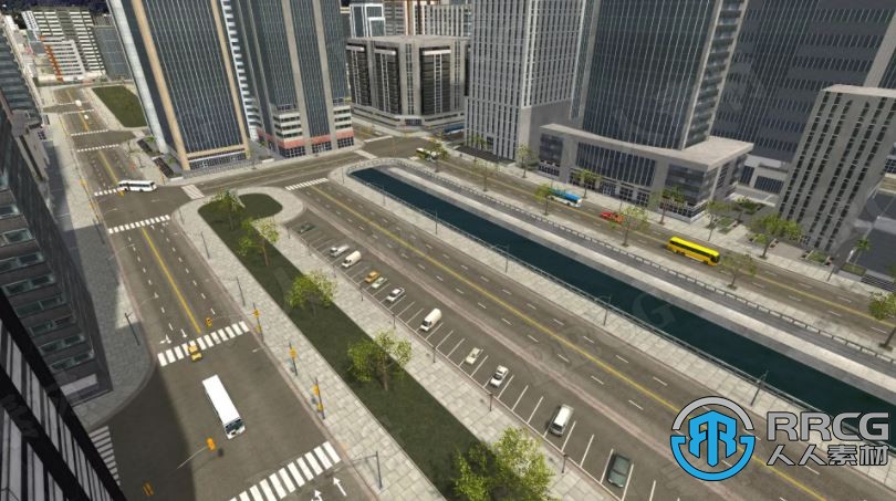 3D都市幻想城市环境Unity游戏素材资源