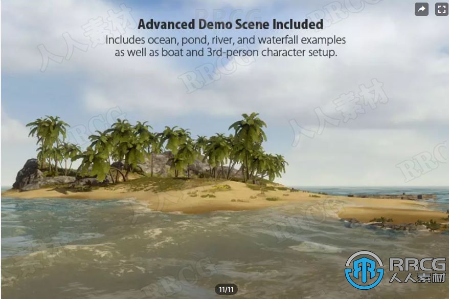海洋水系统着色器视觉特效Unity游戏素材资源V2.1.13