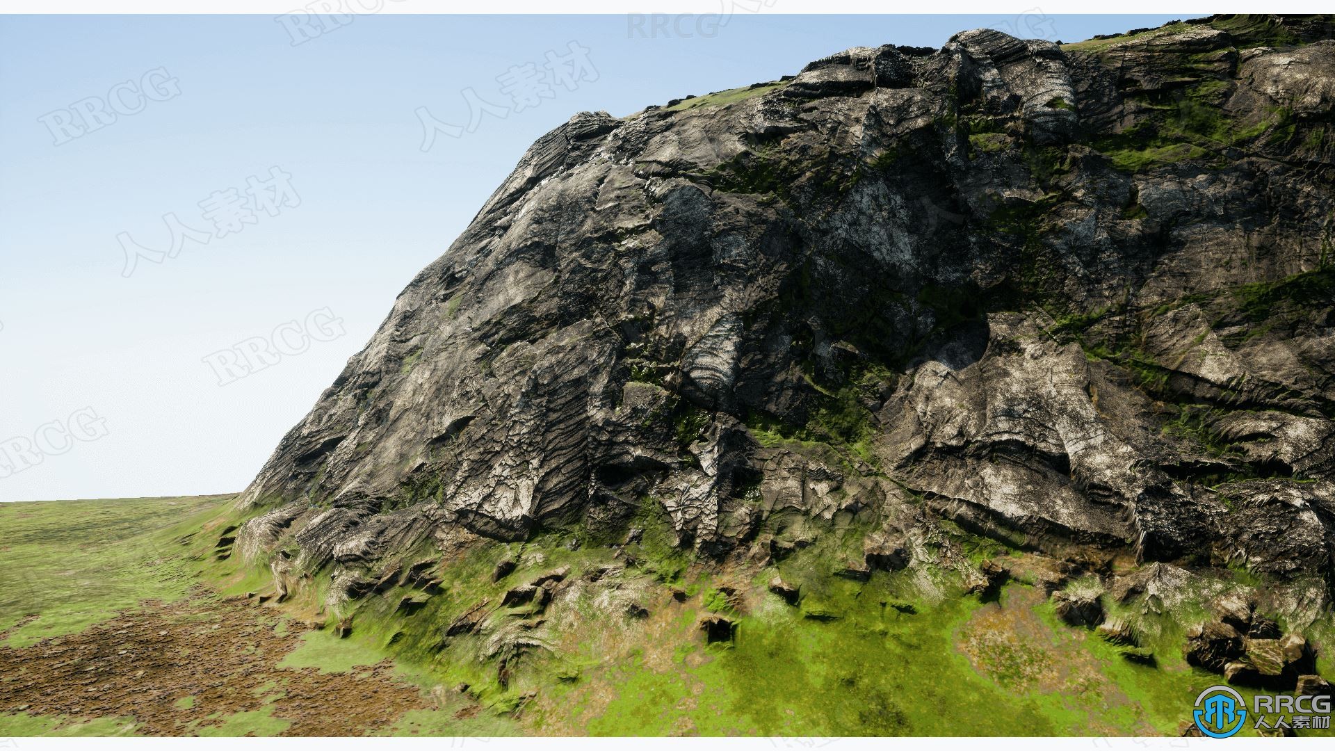 逼真野外山峰岩石景观环境场景Unreal Engine游戏素材资源