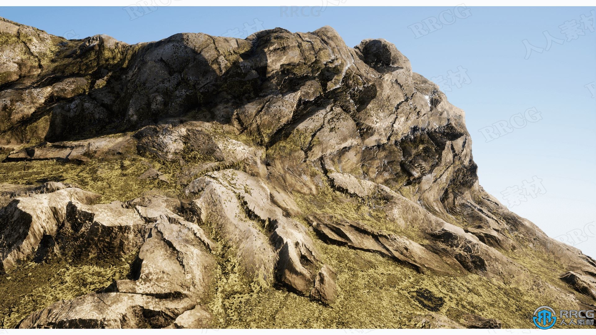 逼真野外山峰岩石景观环境场景Unreal Engine游戏素材资源