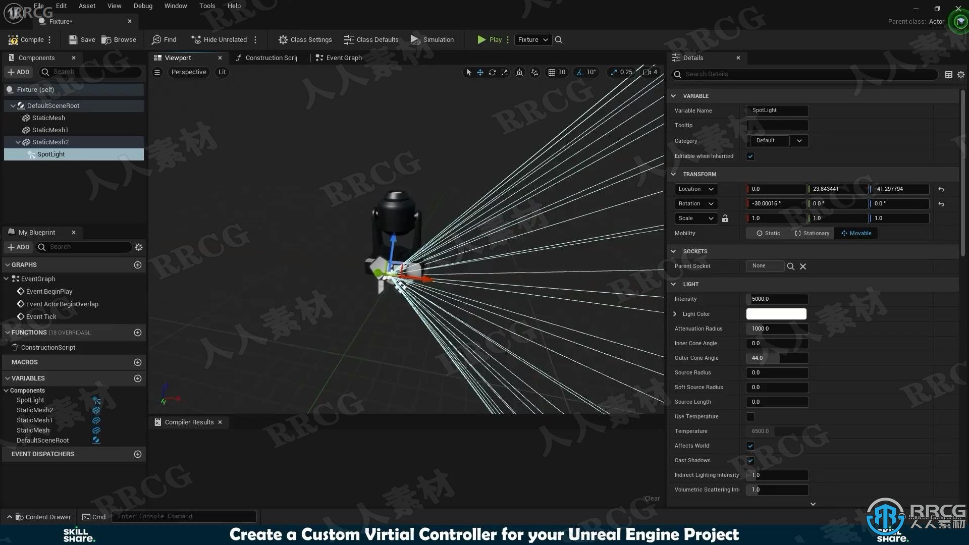 Unreal Engine虚拟控制器实例制作训练视频教程