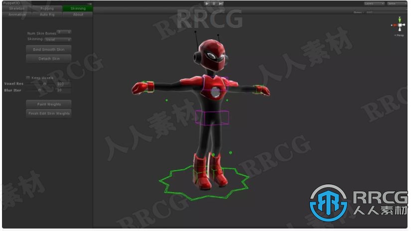 3D木偶动画专业骨骼绑定工具Unity游戏素材资源