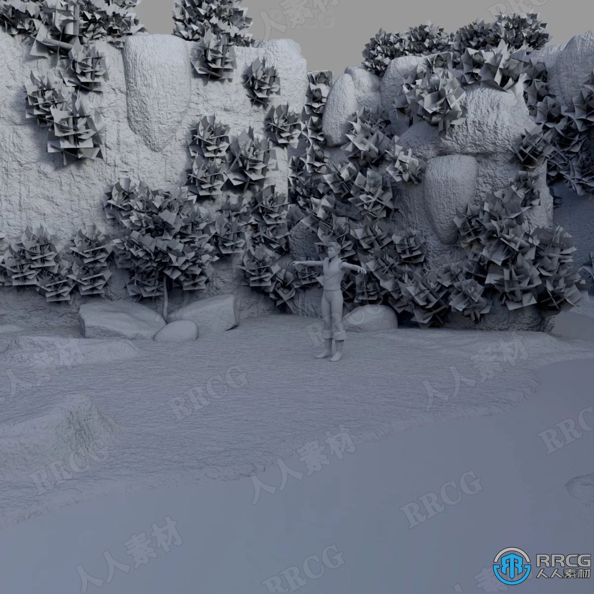 逼真自然梦幻般悬崖环境场景3D模型合集