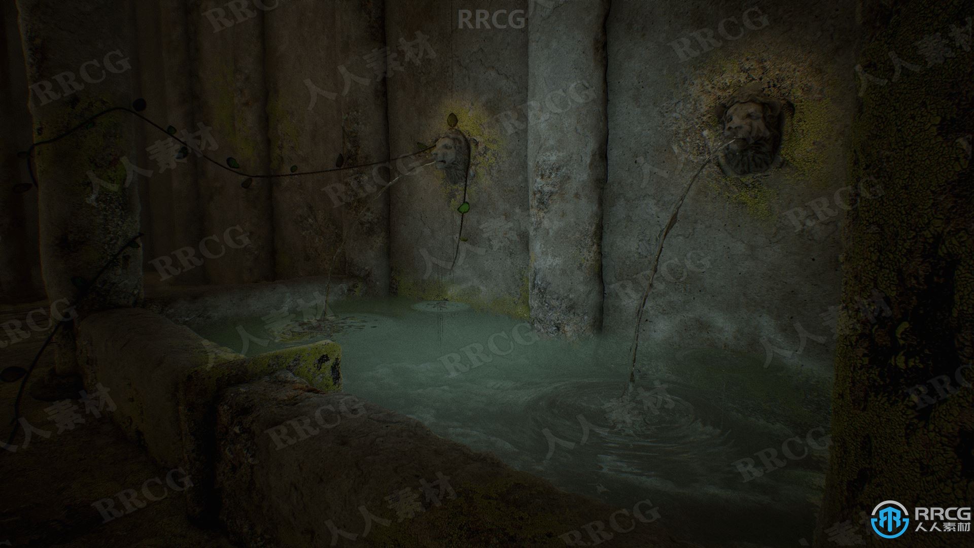 古罗马蓄水池环境场景Unreal Engine游戏素材资源