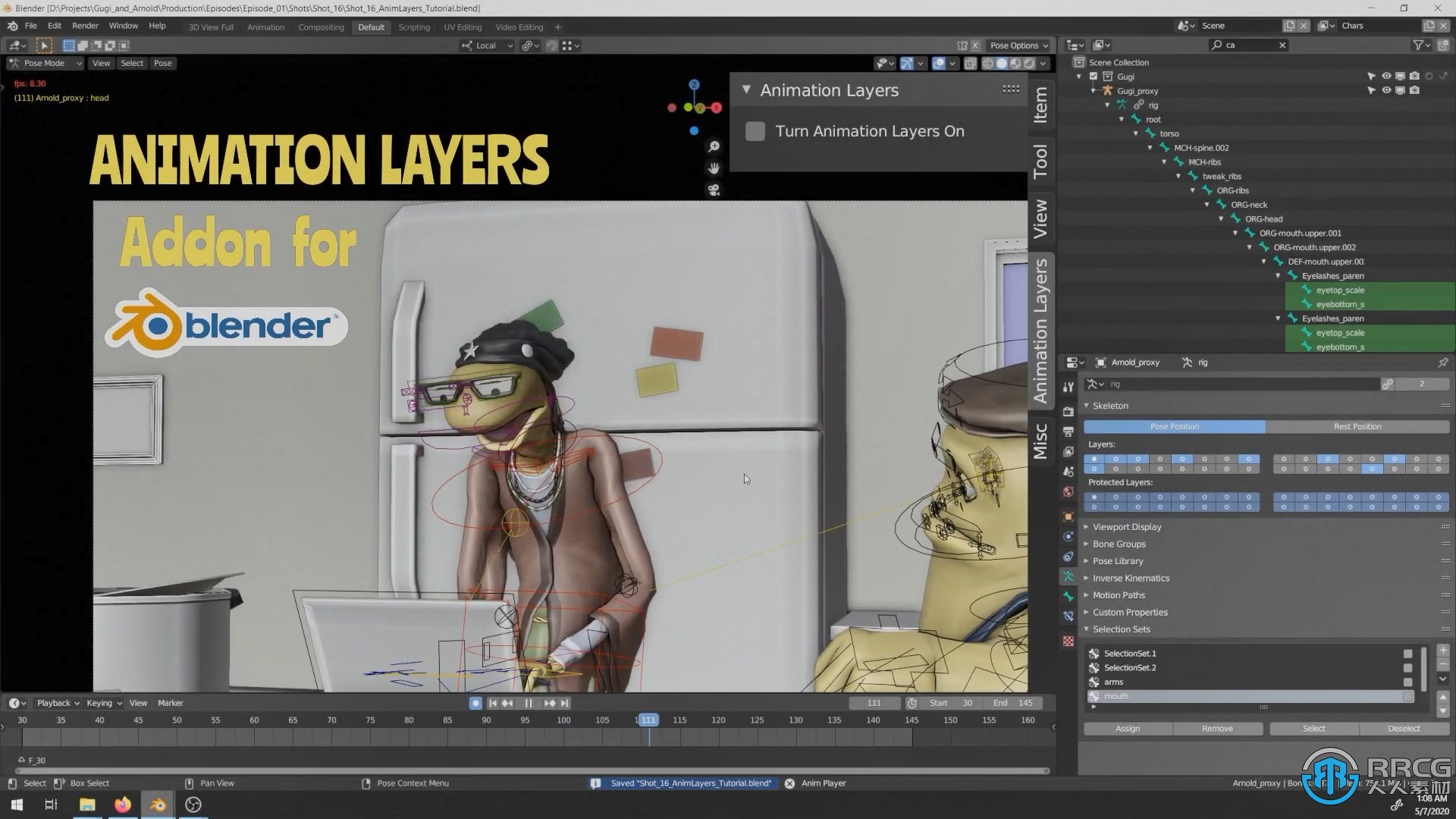 Animation Layers高效动画编辑Blender插件V2.1.6.7版