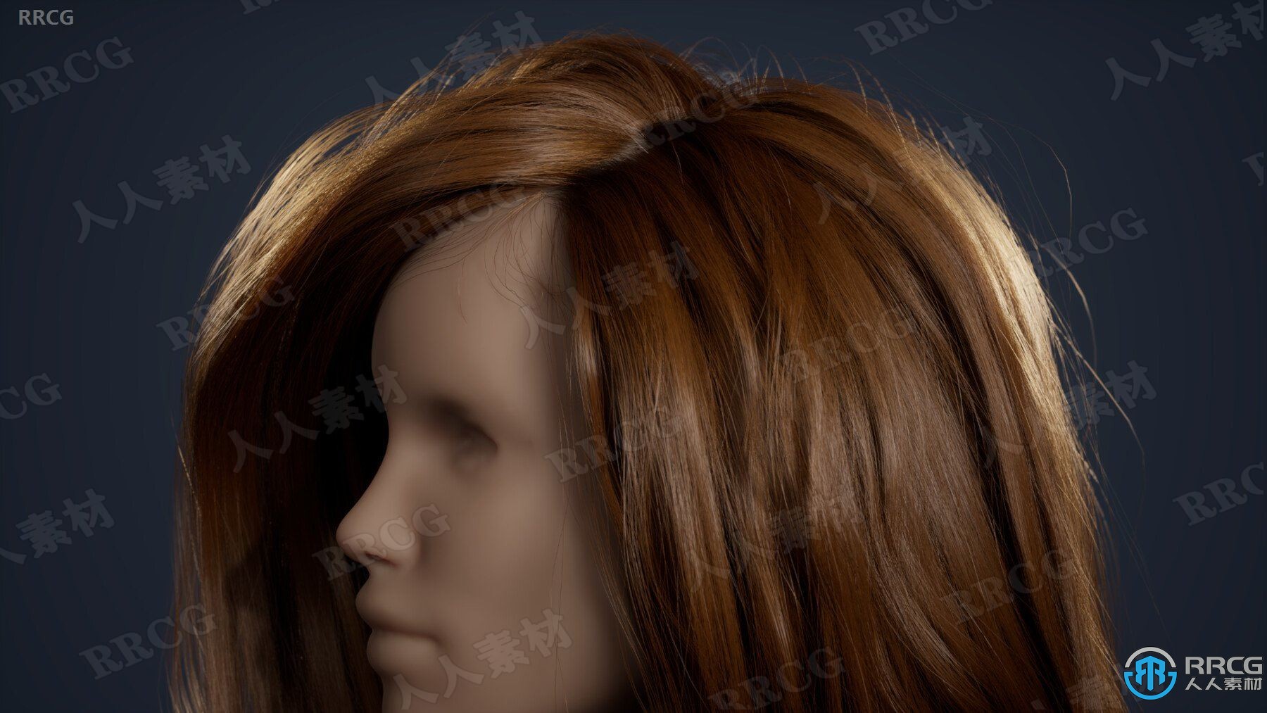 【RRCG】Manequinn实时发型头发Groom插件Unreal游戏素材资产