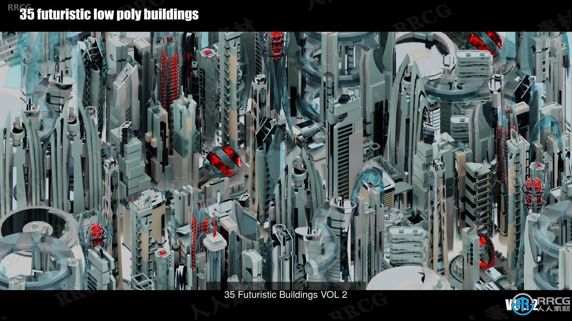 未来科幻城市与飞行汽车概念设计3D模型合集