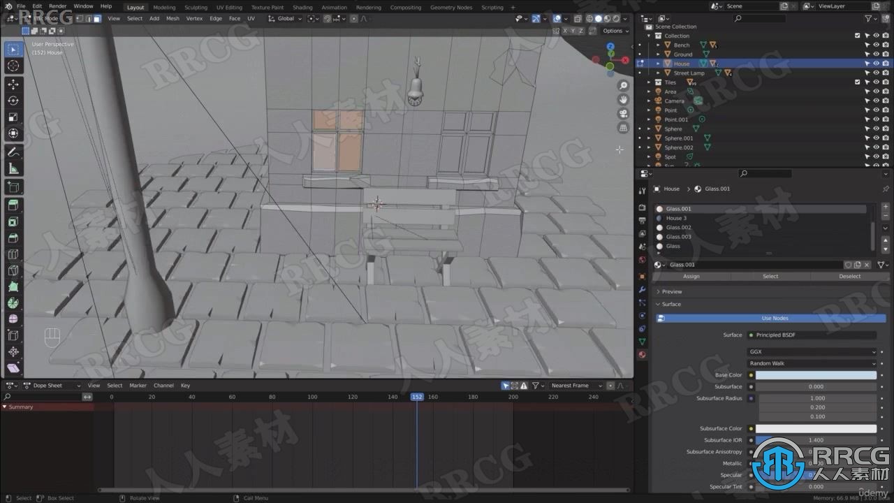 【中文字幕】Blender卡通3D建筑动画场景实例制作视频教程