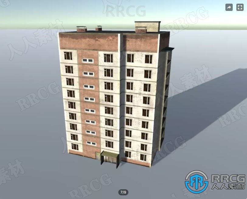 17个低聚移动建筑工业场景3D环境Unity游戏素材资源
