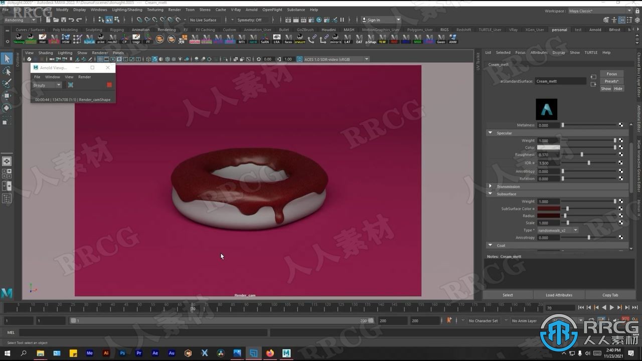 Autodesk MAYA 2022初学者基础入门训练视频教程第一季-CG素材岛