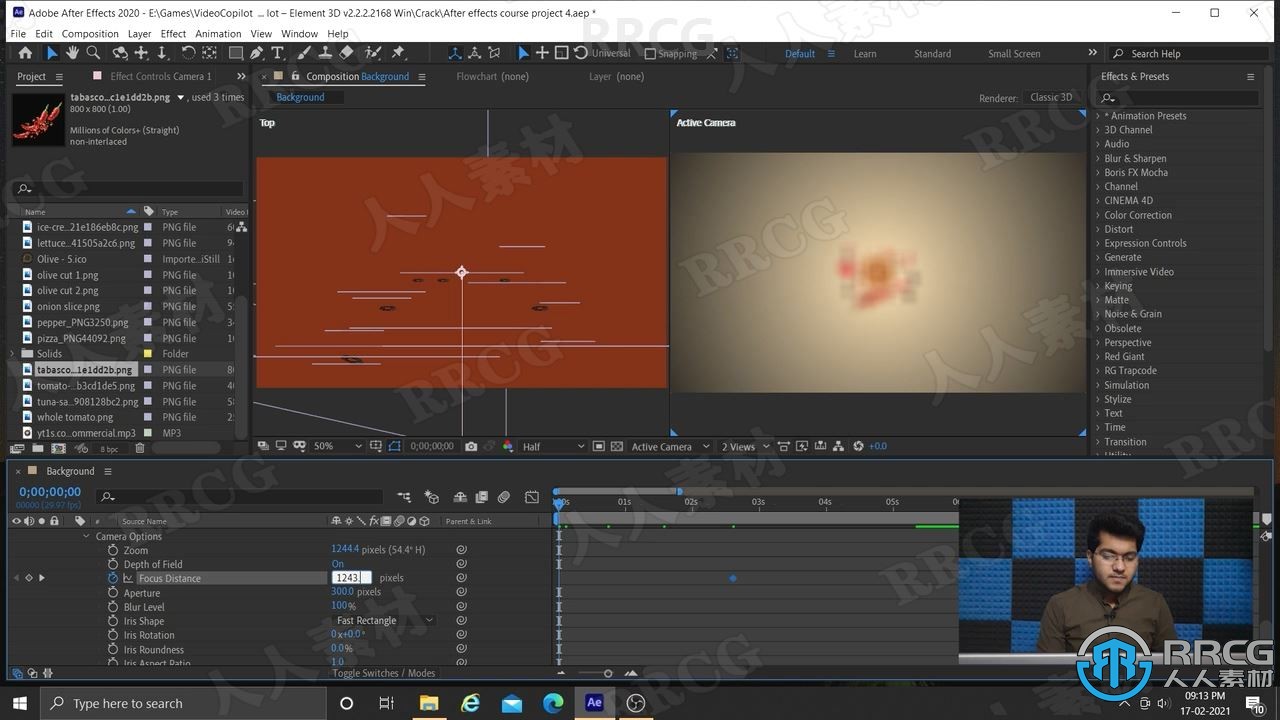 AE创建3D场景错觉完整动态图形工作流程视频教程