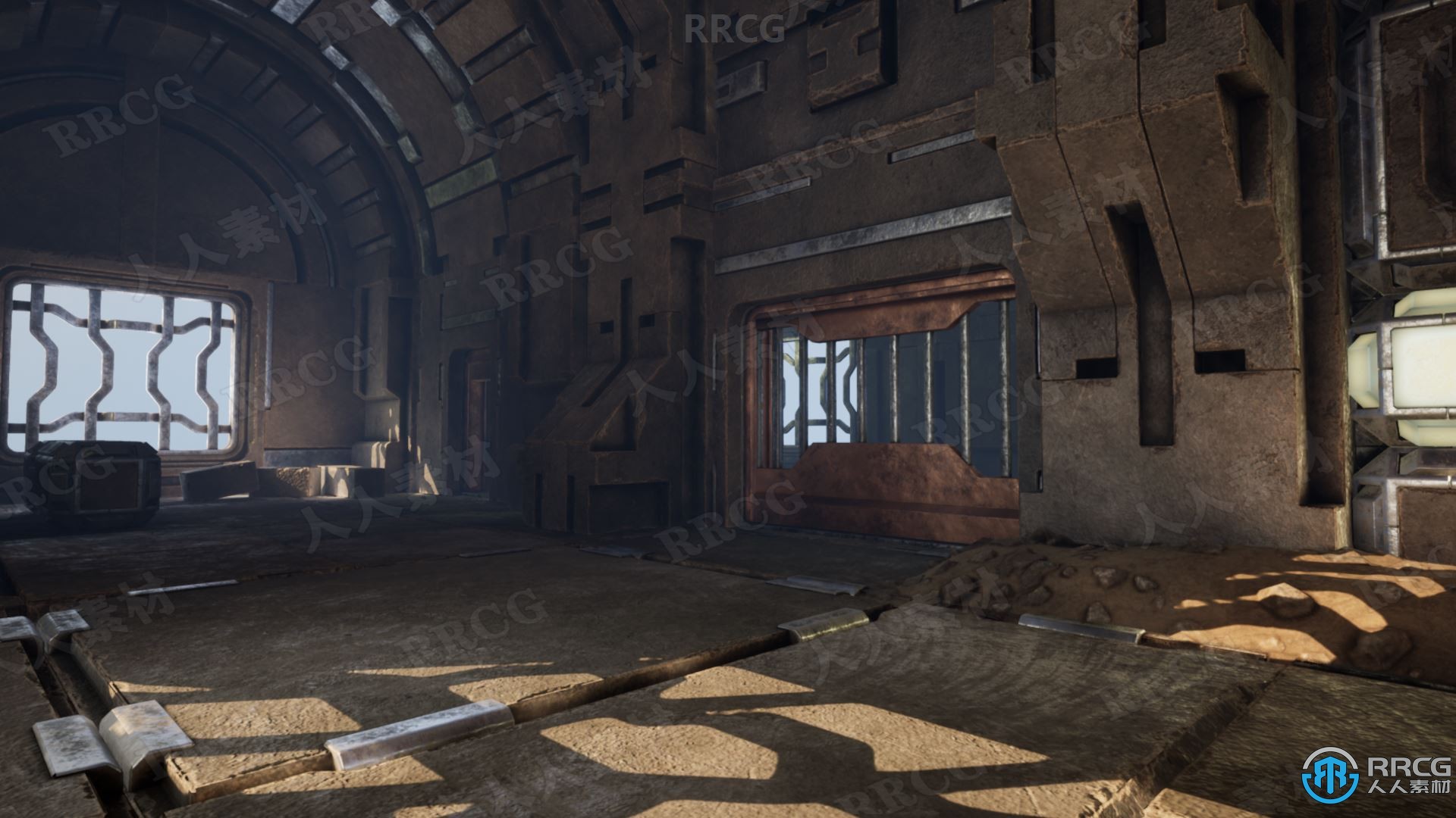 100种高质量模块化废墟环境Unreal Engine游戏素材资源