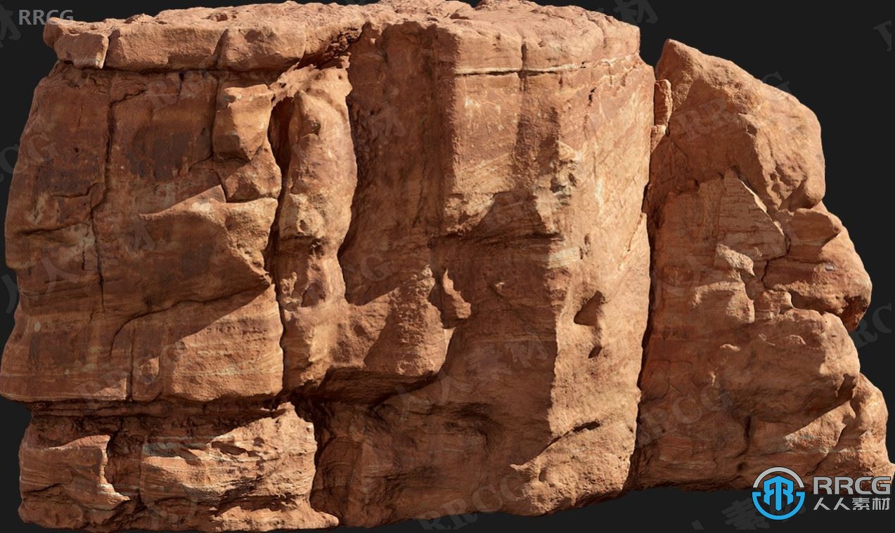 Megascans出品逼真峡谷岩石3D模型合集