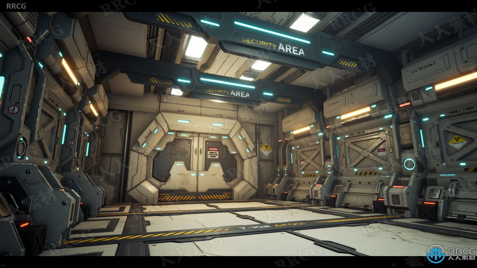 Unreal Engine与Blender守望先锋游戏科幻长廊场景制作视频教程