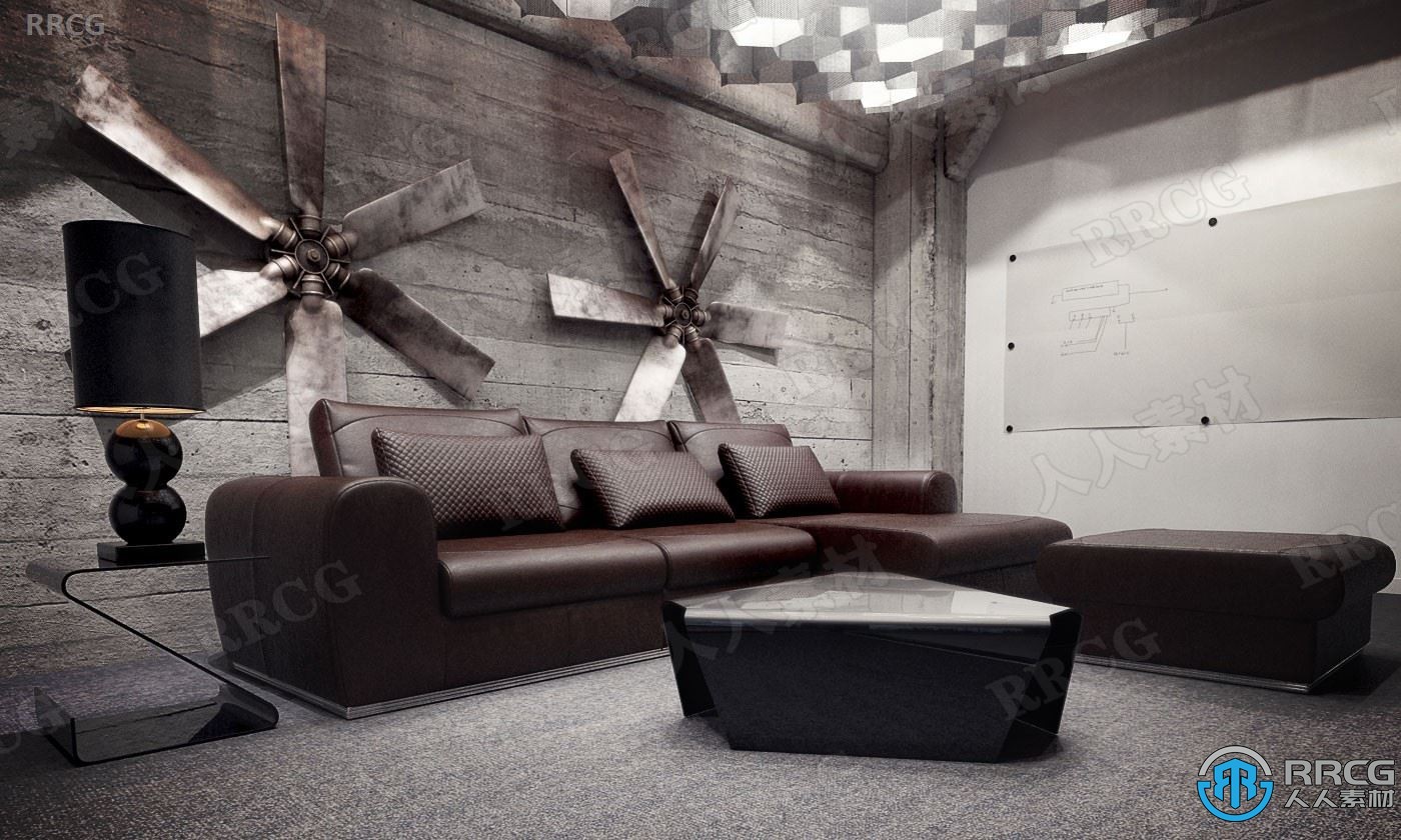 20组高品质软垫沙发家具3D模型合集 Evermotion Archmodels第167季