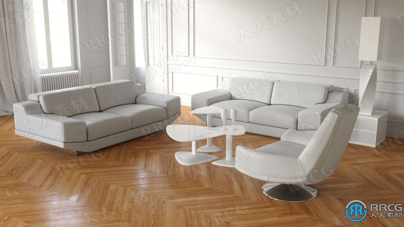 20组高品质软垫沙发家具3D模型合集 Evermotion Archmodels第167季