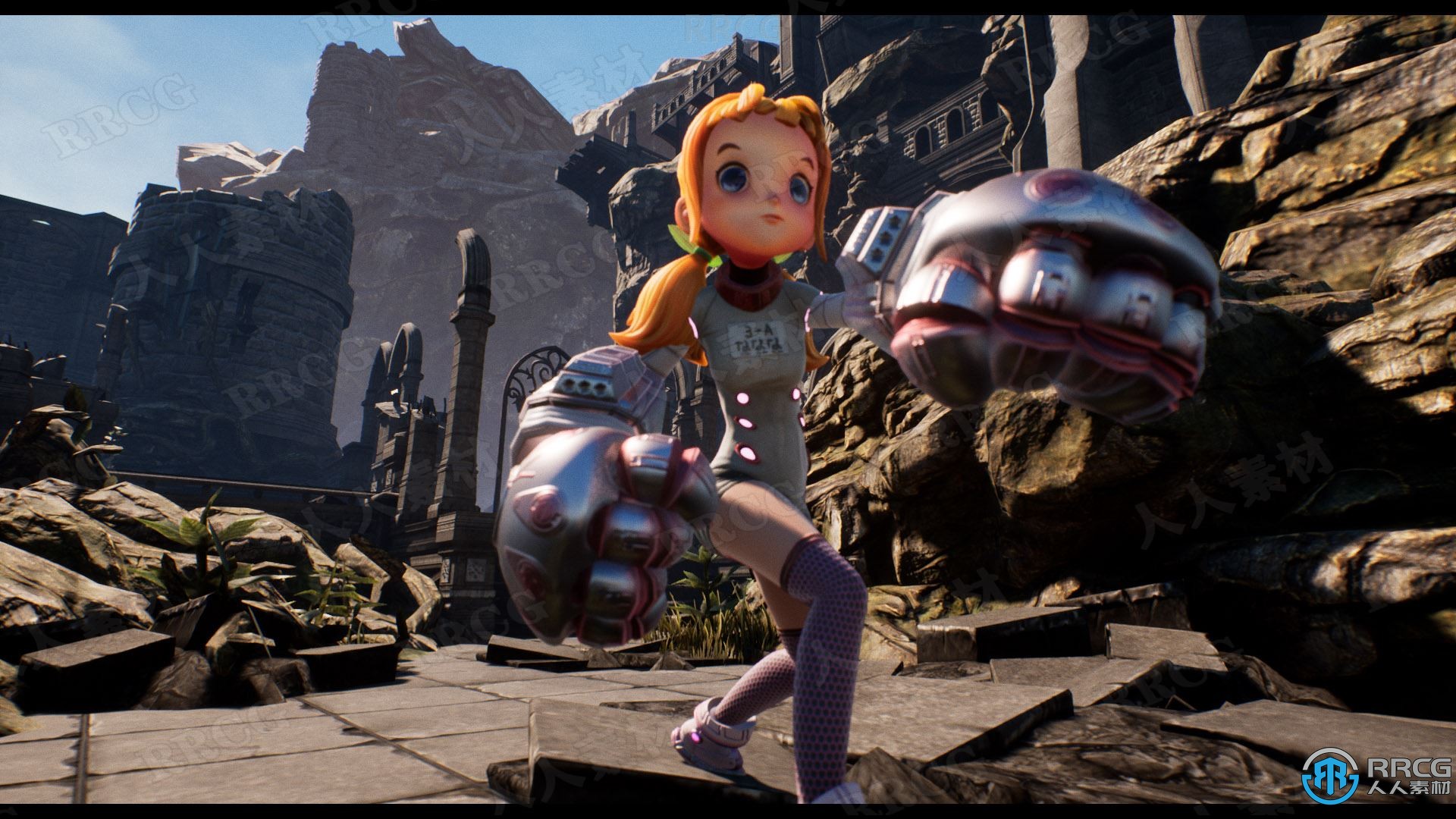 高速近战女性角色动画Unreal Engine游戏素材资源