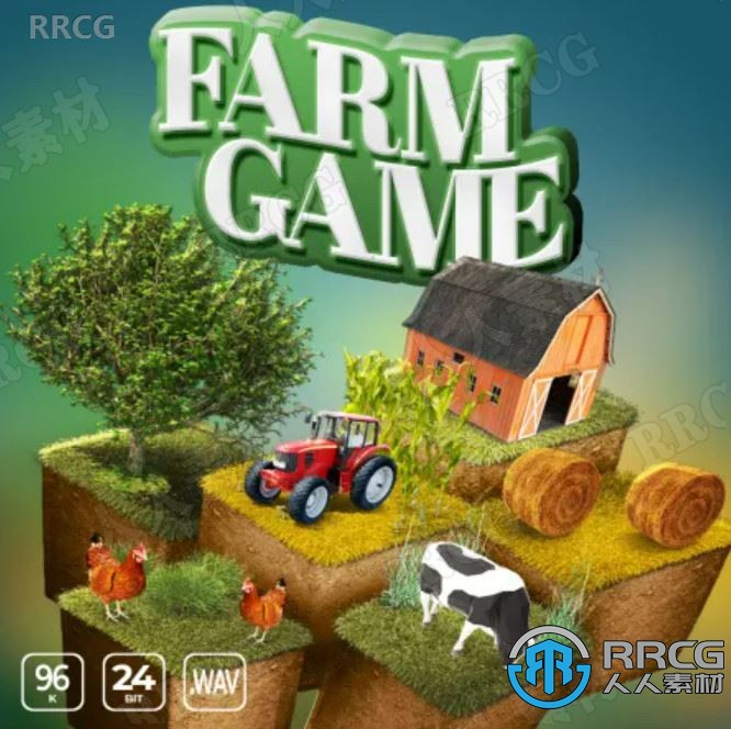 1000組農場游戲建造砍柴種植務農相關SFX音效庫音樂素材合集