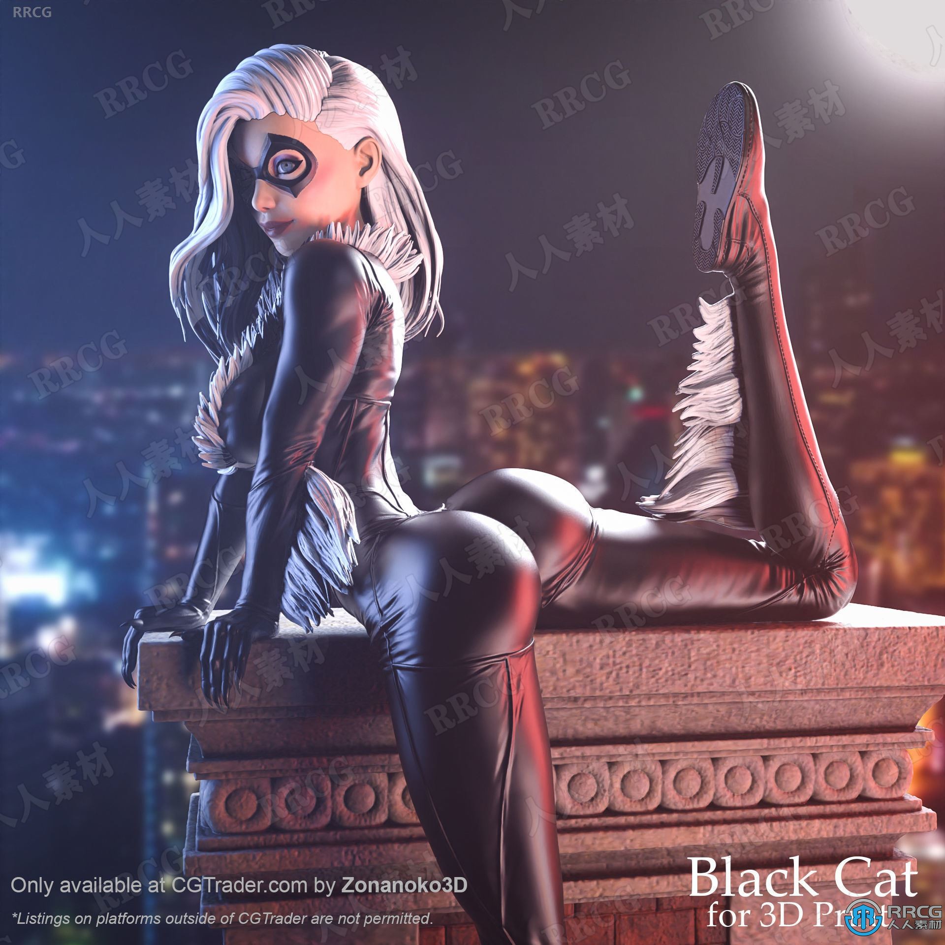 漫威黑猫菲丽西亚·哈代动漫角色3D打印模型